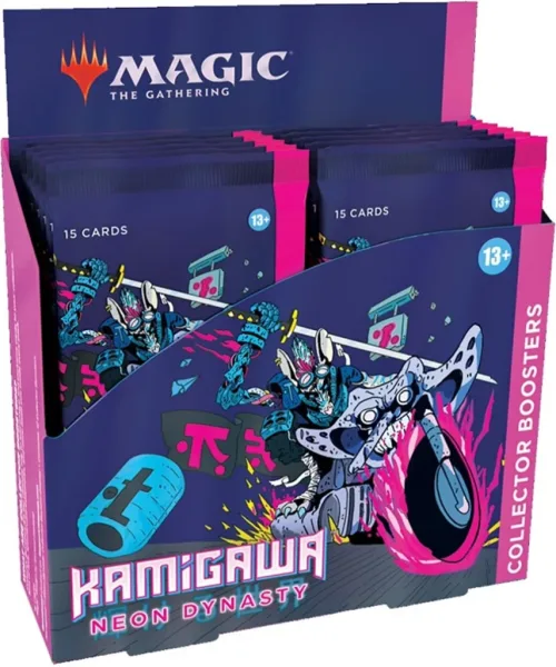 Juego de cartas caja de sobres wizards of the coast magic the gathering kamigawa neon dinasty 12 sobres ingles