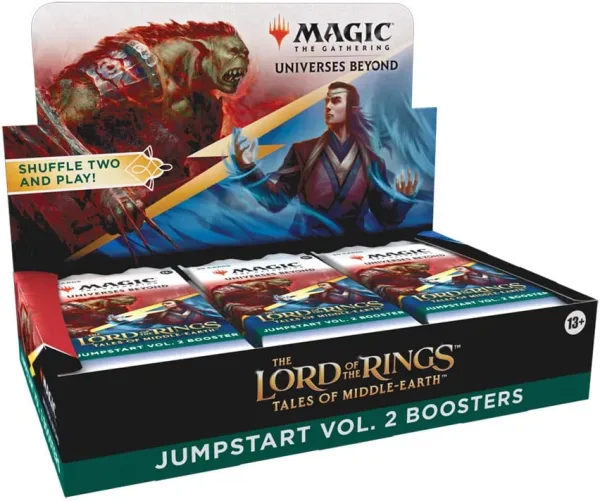 Caja de cartas  magic the gathering lord of the rings tales of middle - earth jumpstart vol. 2 inglés