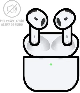 Auriculares Bluetooth Apple Airpods V4 4a Generacion/ Cancelacion de Ruido