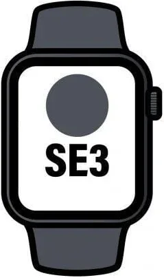 Apple Watch SE3/ GPS/ Cellular/ 40mm/ Caja de Aluminio Medianoche/ Correa Deportiva Medianoche M/L