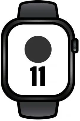 Apple Watch Series 11/ GPS/ Cellular/ 46mm/ Caja de Aluminio Negra/ Correa Deportiva Negra S/M