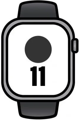 Apple Watch Series 11/ GPS/ Cellular/ 46mm/ Aluminio Gris Espacial/ Correa Deportiva Negra M/L