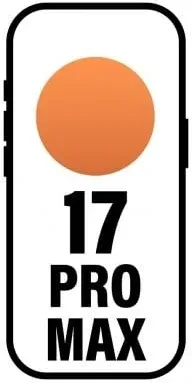 Smartphone Apple iPhone 17 Pro Max 2TB/ 6.9"/ 5G/ Naranja cósmico