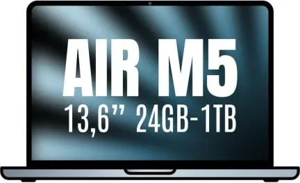 Apple Macbook Air 13,6"/ M5 10-Core CPU/ 24GB/ 1TB SSD/ 10-Core GPU/ Azul
