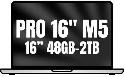 Apple Macbook Pro 16"/ M5 Max 18-Core CPU/ 48GB/ 2TB SSD/ 40-Core GPU/ Plata