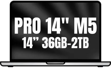 Apple Macbook Pro 14"/ M5 Max 36-Core CPU/ 36GB/ 2TB SSD/ 32-Core GPU/ Plata