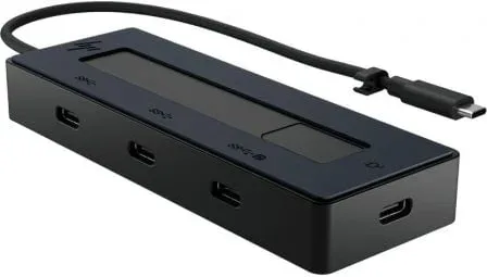 Hub USB Tipo-C HP 6G843AA/ 3xUSB Tipo-C/ 1xUSB Tipo-C PD