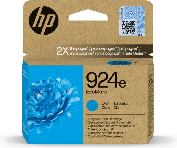 Cartucho tinta hp 924e cian officejet pro 8120 - 8130