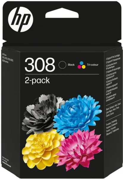 Cartucho de Tinta Original HP nº308 Multipack/ Negro + Tricolor