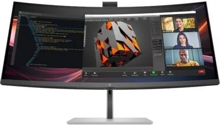 Monitor Profesional Ultrapanorámico Curvo HP Pro serie 7 34"/ WQHD/ Webcam/ Multimedia/ Regulable en Altura/ Plata