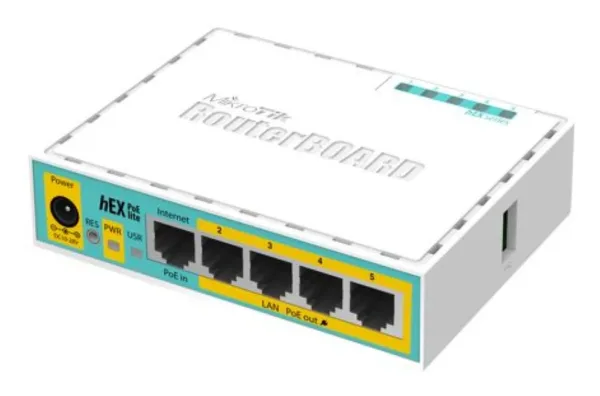 ROUTER MIKROTK HEX PoE LITE - RB750UPr2