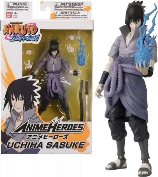 Figura bandai anime heroes naruto uchiha sasuke