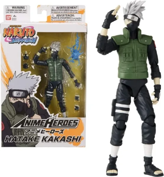 Figura bandai anime heroes naruto hatake kakashi