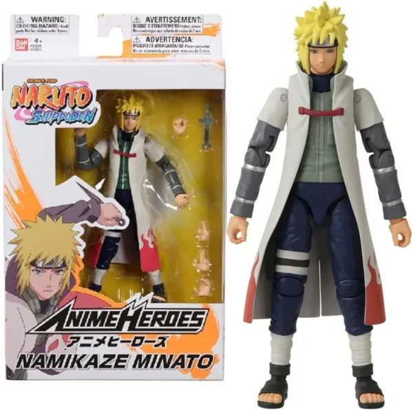Figura bandai anime heroes naruto namikaze