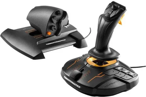 Thrustmaster T-16000M FCS Hotas Negro, Naranja USB Palanca de mando Analógico/Digital MAC, PC