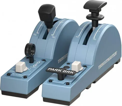 Thrustmaster TCA Quadrant Add-On Airbus Edition Negro, Azul Simulador de Vuelo PC