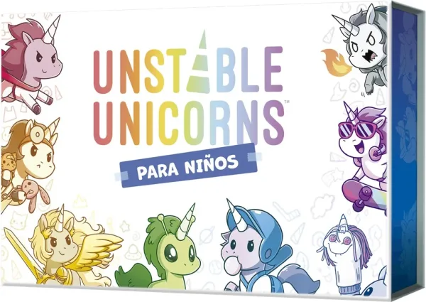 Juego de mesa unstable unicorns para niños edad recomendada 6 años