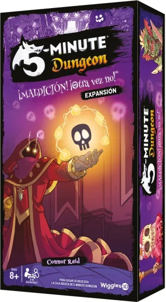 Juego de mesa 5 minute dungeon ¡maldición! ¡otra vez no! edad recomendada 8 años