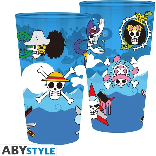 Vaso grande abystyle one piece calaveras 400 ml