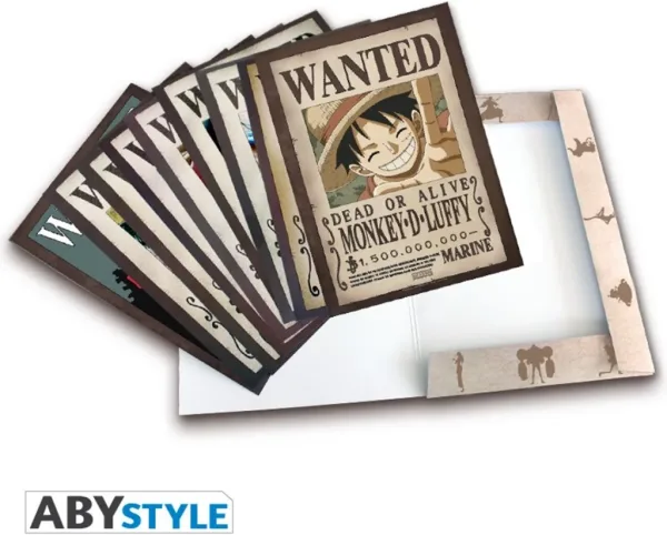 Pack 9 posters abystyle cartel ''se busca'' tripulacion de los sombrero de paja en wano