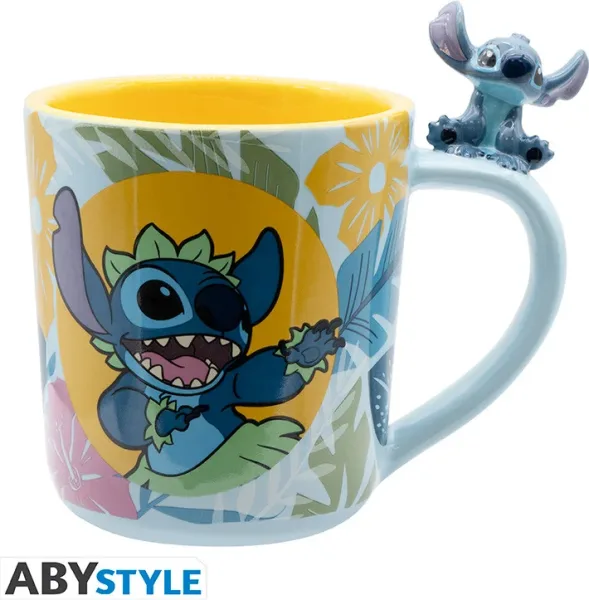Taza 3d abystyle disney stitch hawaiano