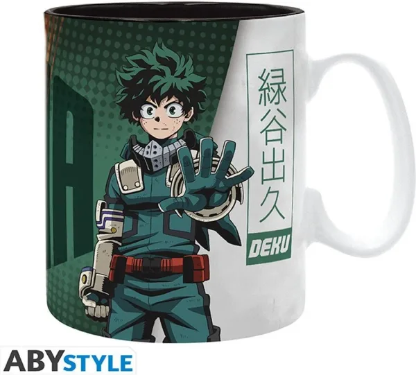 Taza abystyle my hero academia deku y dynamight 460ml
