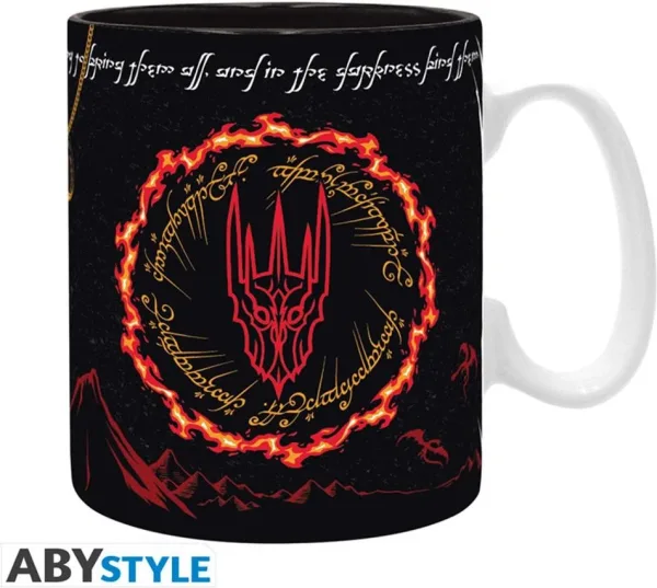 Taza abystyle el señor de los anillos sauron 460ml