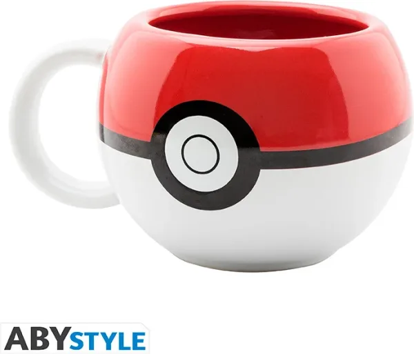 Taza 3d abystyle pokemon pokeball