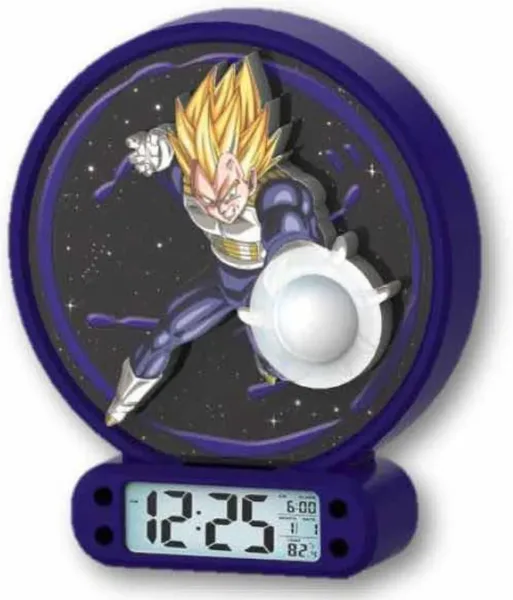 Reloj despertador luz dragon ball z vegeta