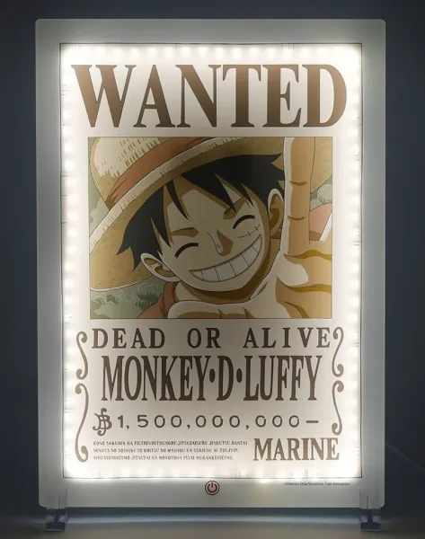 Lampara LED neon teknofun madcow entertainment wanted one piece luffy 40 cm