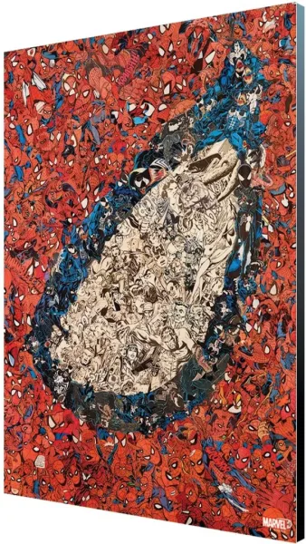 Panel 35x50 cm semic studio marvel mythic cover art 25 amazing spider - man #700 wood