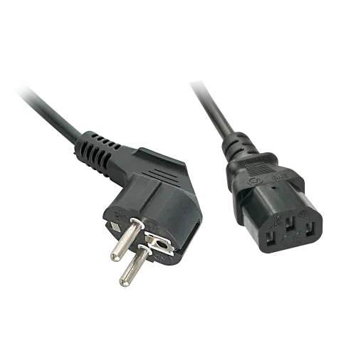Lindy 30335 cable de transmisión Negro 2 m Enchufe tipo F C13 acoplador