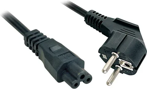 Lindy 3m, CEE 7/7 - IEC 320 C5 Negro CEE7/7 C5 acoplador