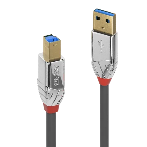 Lindy 36662 cable USB USB 3.2 Gen 1 (3.1 Gen 1) 2 m USB A USB B Gris