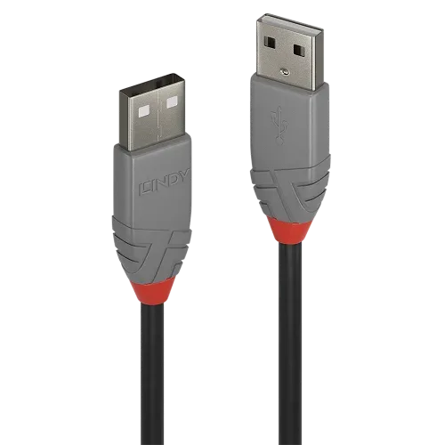 Lindy 36694 cable USB USB 2.0 3 m USB A Negro, Gris