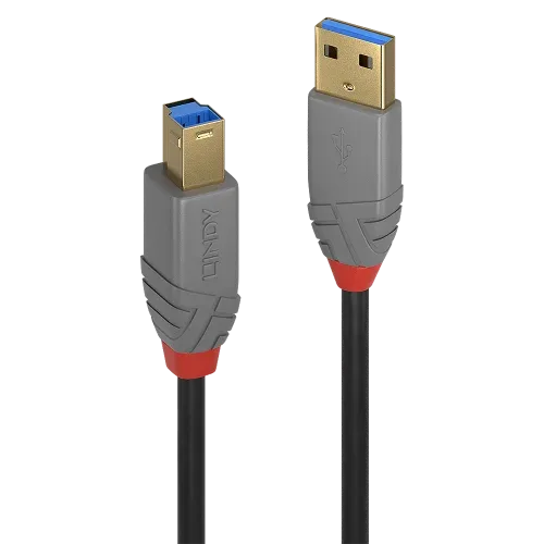 Lindy 36741 cable USB USB 3.2 Gen 1 (3.1 Gen 1) 1 m USB A USB B Negro