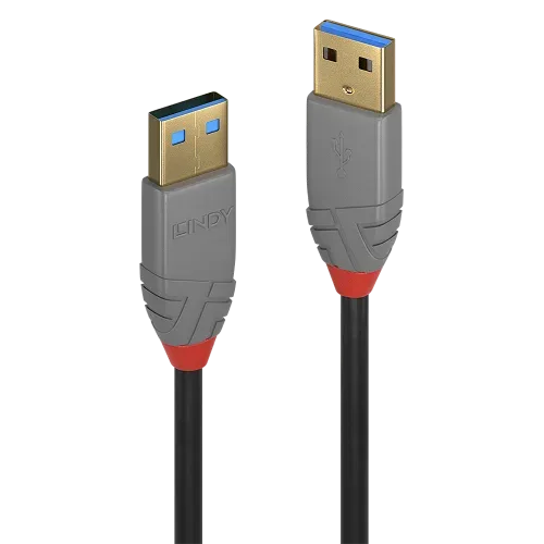 Lindy 36754 cable USB USB 3.2 Gen 1 (3.1 Gen 1) 5 m USB A Negro, Gris