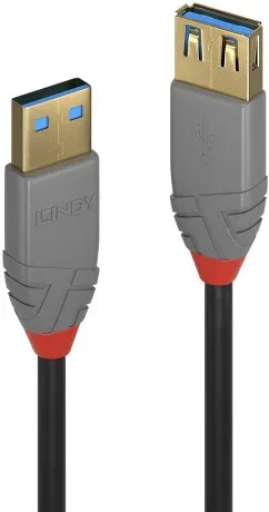 Lindy 36761 cable USB USB 3.2 Gen 1 (3.1 Gen 1) 1 m USB A Negro