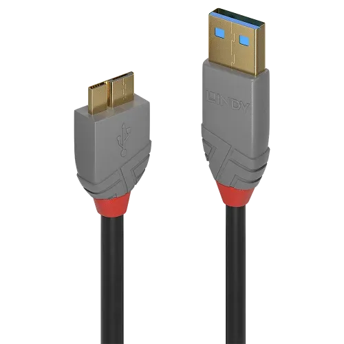Lindy 36768 cable USB USB 3.2 Gen 1 (3.1 Gen 1) 3 m USB A Micro-USB B Negro