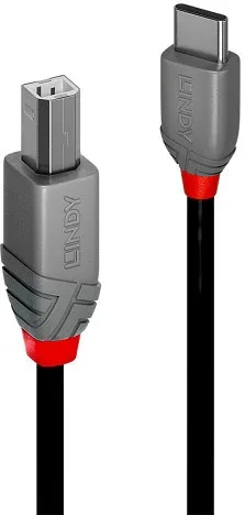 Lindy 36940 cable USB USB 2.0 0,5 m USB C USB B Negro