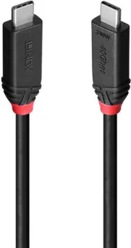 Lindy 37002 cable USB USB4 Gen 3x2 2 m USB C Negro