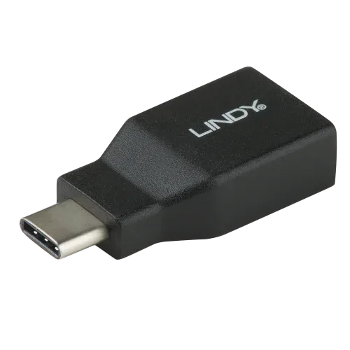 Lindy 41899 cambiador de género para cable USB 3.1-C USB 3.1-A Negro