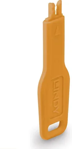 Lindy 47896 bloqueador de puerto Llave de bloqueador de puerto RJ-45 Naranja Acrilonitrilo butadieno estireno (ABS)