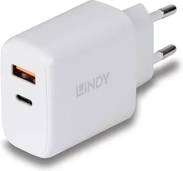Lindy 73424 cargador de dispositivo móvil Universal Blanco Corriente alterna Carga rápida Interior