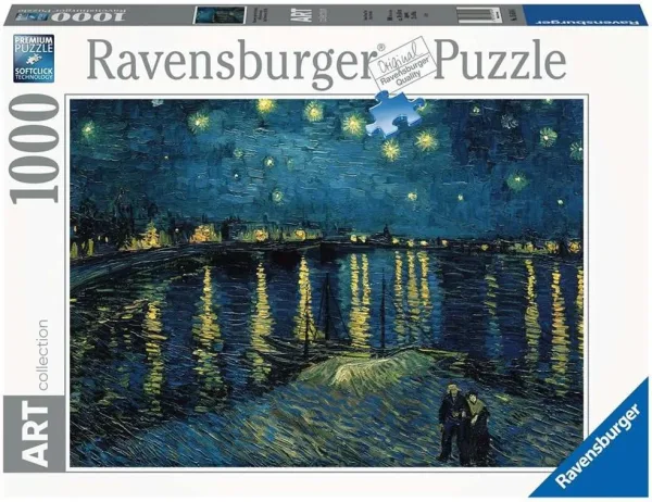Puzzle ravensburger van gogh: noche estrellada 1000 piezas