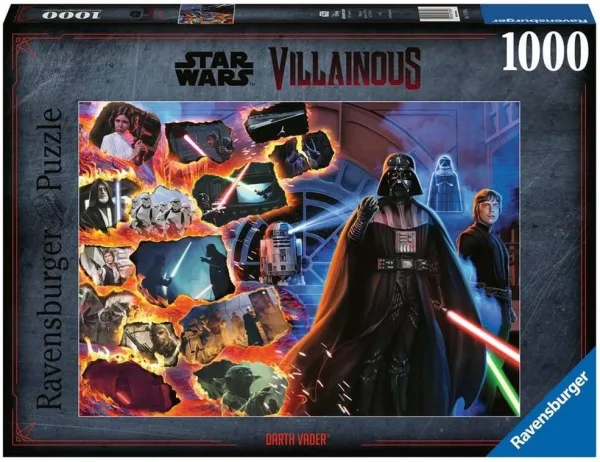 Puzzle ravensburger star wars villainous: darth vader 1000 piezas