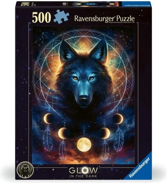 Puzzle lobo brillante 500 piezas