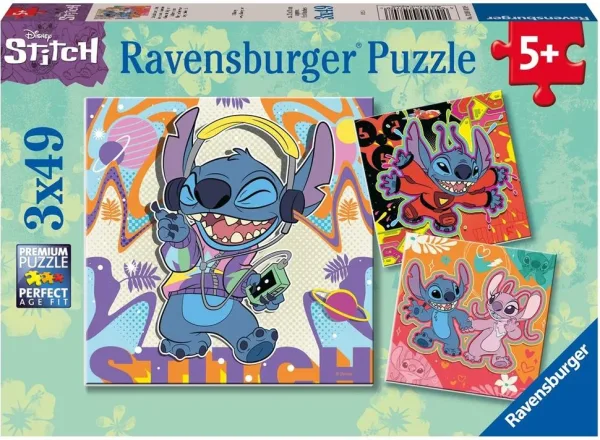 Puzzle ravensburger disney stitch 3x49
