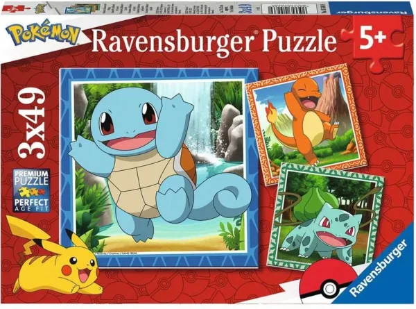 Puzzle ravensburger pokemon 3x49 5+