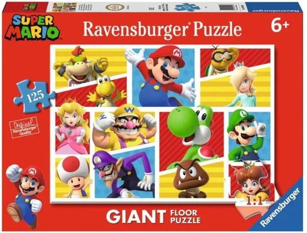 Puzzle ravensburger super mario 6+ 125 piezas